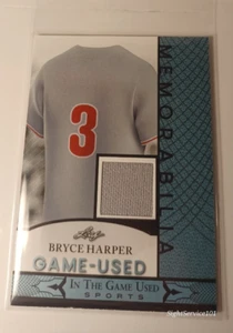 Memorabilia deportiva usada Leaf In The Game 2024 - Bryce Harper #GUM-20 - Imagen 1 de 2