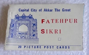 fATEHPUR SIKRI INDIA CAPITOL CITY AKKAR THE GREAT 20 PIC POSTCARD BOOK neocurio - Picture 1 of 11