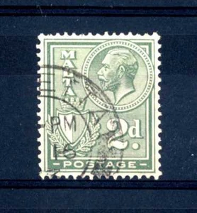 MALTA - 1927 - Effigie di Giorgio V e stemma - 2 p. Used (A) - Imagen 1 de 1