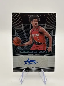 Panini Obsidian Matrix #MA-ASM Anfernee Simons 2019-20 automático 88/99 - Imagen 1 de 2