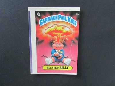 1985 Topps Garbage Pail Kids 1st Series 1 Matte #8b Blasted Billy License Miscut - Image 1 of 4