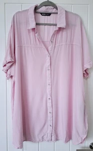 LADIES YOURS LONG PINK SOFT BLOUSE/SHIRT TOP SIZE 22/24 - Picture 1 of 3