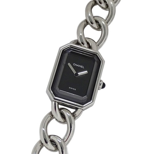 Orologio CHANEL H0452 Premiere Quarzo Quadrante Nero Taglia SS L Lucido Usa dalppone