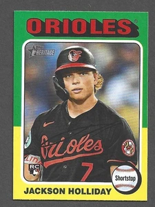 2024 Topps Heritage High Number RC Jackson Holliday Rookie #692 - Picture 1 of 2