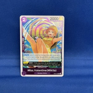 X1 Character Miss. Valentine OP04-066 RARE One Piece Kingdoms of Intrigue ENG - Picture 1 of 2