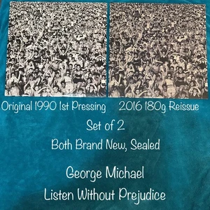 2 New OG 1st Press+180g Reissue Vinyl George Michael Listen Without Prejudice LP - Picture 1 of 11