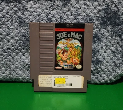 Joe & Mac - Original NES Good Condition with stickers - Tested and Working - Image 1 of 2