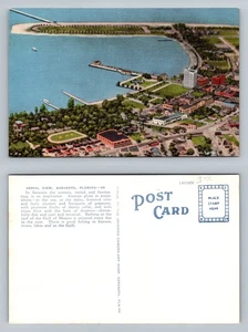 Sarasota, FL-Florida, Waterfront City Bay Area Gulf Coast, Vintage Postcard - Picture 1 of 3