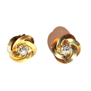 Pendientes Diamante GG 375 = 9Kt Brillante 0,18 ct - Imagen 1 de 10