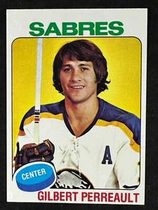Gilbert Perreault 1975-76 Topps #10 Buffalo Sabres - Picture 1 of 2