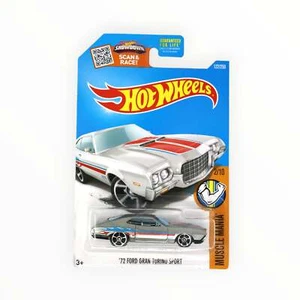 Hot Wheels '72 Ford Gran Torino Sport 122/250 - ZAMAC - 2016 Mainline A - Picture 1 of 3