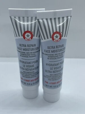 NEW 2X FAB FIRST AID BEAUTY Ultra Repair Face Moisturizer Travel 10ml/0.34oz Eac - Image 1 of 4