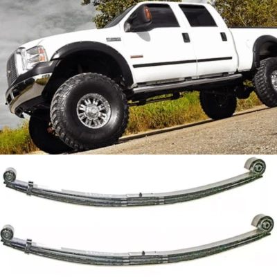 Par de resortes de hoja delanteros Super Duty HD para Ford F-350 1999-2004 izquierda y derecha Foto 1 de 4