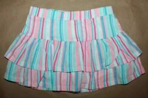 365 Kids, Size 4, Multi Stripe Ruffled Skort, New without Tags - Picture 1 of 5