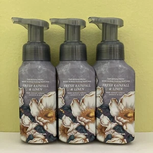 (3) Bath & Body Works FRESH RAINFALL & LINE Gentle & Clean Foaming Hand Soap NEW - Picture 1 of 2