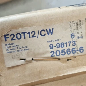 (6-Pack) GE F20T12/CW Fluorescent 20W 24" Lamp Light Bulb Cool White - Picture 1 of 1