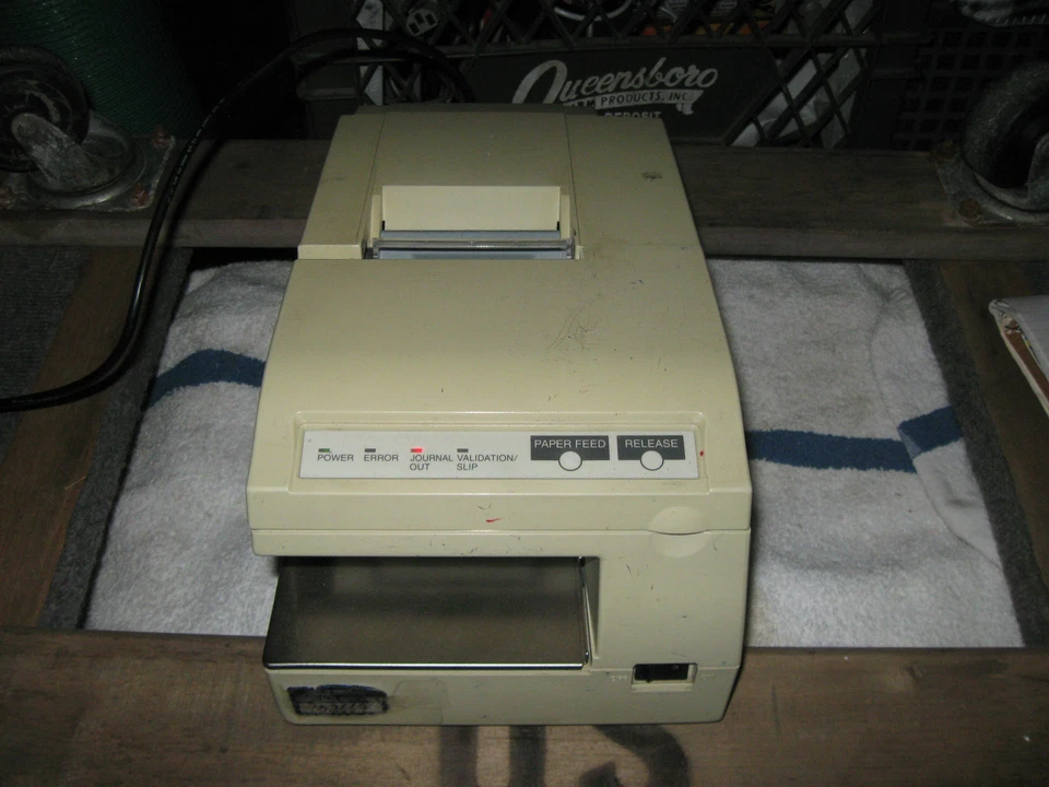 EPSON VALIDATOR, TM-U370/375, working/no cords, surplus - Image 1 of 4