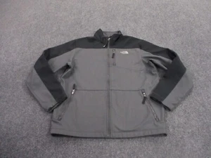 The North Face Jacket Boys XL Gray Stretch Outdoors Hiking Logo Casual Youth - Picture 1 of 9