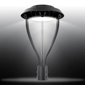 80W Led Post Top Light with Photocell Sensor Circular Area Lights [Equiv. 400W] - Picture 1 of 8