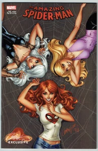 AMAZING SPIDER-MAN #25 J SCOTT CAMPBELL B EXCLUSIVE NM MARVEL SPIDER-GWEN MJ - Picture 1 of 1