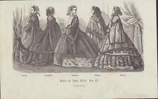 Modes de Paris 1858. Nro. 23. Stahlstich.