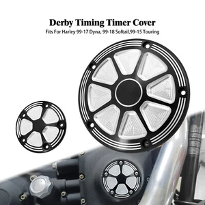 Derby Cover Timing Timer Covers For Harley Road King Softail Dyna FLHRS FLTFB - Imagen 1 de 13