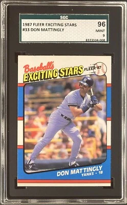 1987 Fleer Exciting Stars #33 Don Mattingly SGC 96 Mint 9 - Image 1 of 2