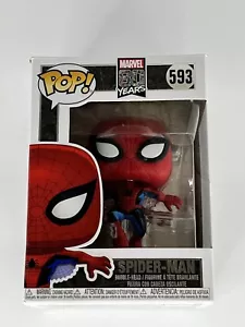 Funko POP! Marvel Spider-Man #593 80 Years - First Appearance [Metallic] - Picture 1 of 9