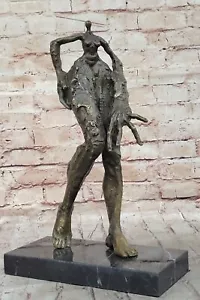 Salvador Dali Abstract Modern Art Bronze Sculpture Marble Statue Home Nude Deal - Picture 1 of 10