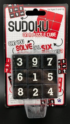 SUDOKU Math on a Puzzle Cube Number Game Toy Brain Teaser - Image 1 of 2