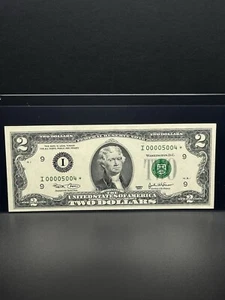 2003-$2 DOLLARS Bill STAR NOTE LOW RUN SIZE 16K NICE Piece For Your Collection - Picture 1 of 2