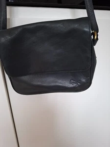 gigi navy leather shoulder bag - Picture 1 of 5