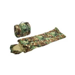 BW Schlafsack Mil-Tec "Pilot" | woodland Militär Bundeswehr US Army Outdoor - Bild 1 von 1