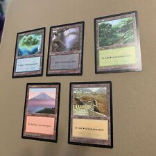 MTG APAC3 Lands Clear Pack - complete set of five LP - see pictures