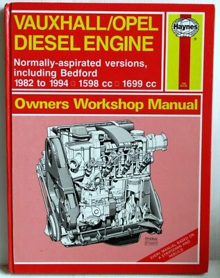 Haynes Vauxhall/Opel Motore Diesel (Bedford 1598cc) Owners Manuale Officina 254 - Immagine 1 di 4