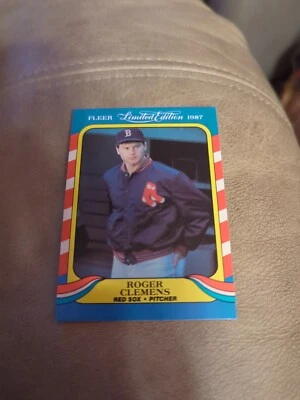 1987 Fleer Limited Edition #9 Roger Clemens Boston Red Sox - Image 1 of 2