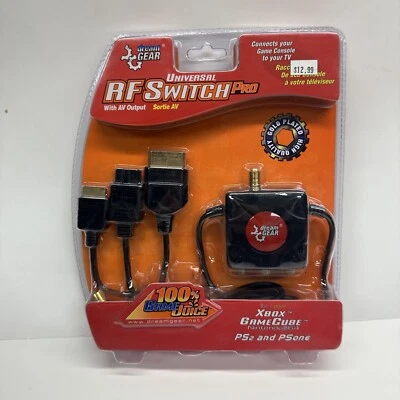 dreamGear Universal RF Switch PRO with AV Output (XBox, GameCube, N64, PS2) NEW - Image 1 of 4