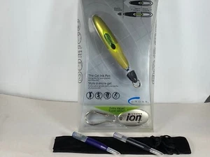 SALE CROSS ION SAFFRON-YELLOW DELUXE GEL PEN w/QUICK CLIP & KEY CHAIN #812-12K - Picture 1 of 6