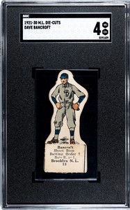 1921-30 M.L. Die Cuts Dave Bancroft SGC 4 **Giants HOF**  *Sharp Card**