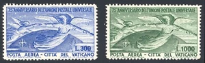 Vatikanstadt SC #C18-C19 (1949) - 300L bis 1000L "UPU Anniversary" Luftpost Set sehr guter Zustand - Bild 1 von 1