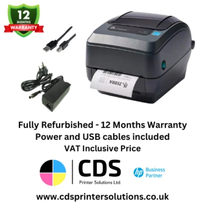 Zebra GX430T Direct & Thermal Transfer Label Printer GX43-102420-000 Network USB - Image 1 of 4
