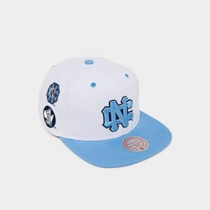 Mitchell & Ness White/Light Blue NCAA UNC Tar Heels Champ City 2 Tone Snapback