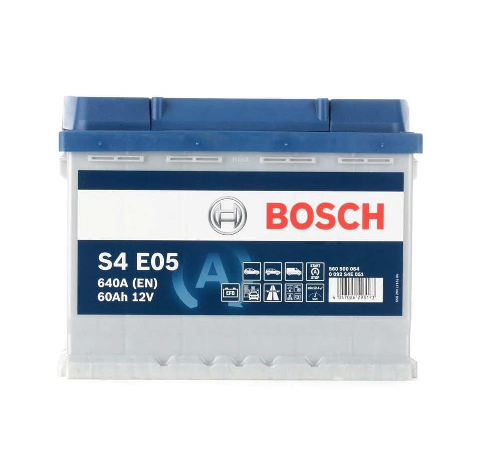 BOSCH BATTERIA AUTO S4 12V 60AH 640A EFB START & STOP +DX  dimens. 242X175X190 - Immagine 1 di 4