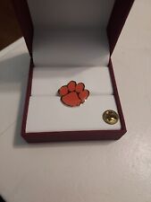 Clemson Tigers Lapel Hat Pin Orange Paw Print Display Box Not Included 