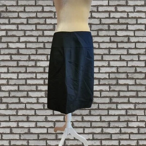 Banana Republic Skirt  Size 12 Stretch Black Italian Wool Blend Career Capsule  - Picture 1 of 5