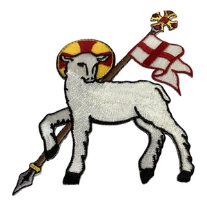 Agnus Dei Easter Lamb of God Patch Unused Set of 6 - Picture 1 of 4