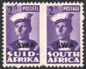 South West Africa 1943-4 2d violet, APOSTROPHE flaw, SG.126b, VFM, cat.£65 - Picture 1 of 1