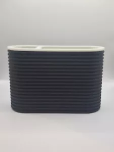 Toothbrush Holder Stylish Black And White Modern Bathroom Organiser - Picture 1 of 3