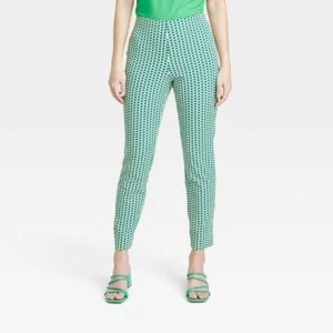 Women's High-Rise Slim Fit Ankle Pants - A New Day 2 - Picture 1 of 1