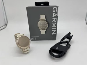 New Open Box- Garmin Lily 2 - Cream Gold - Health And Fitness Watch - Picture 1 of 2